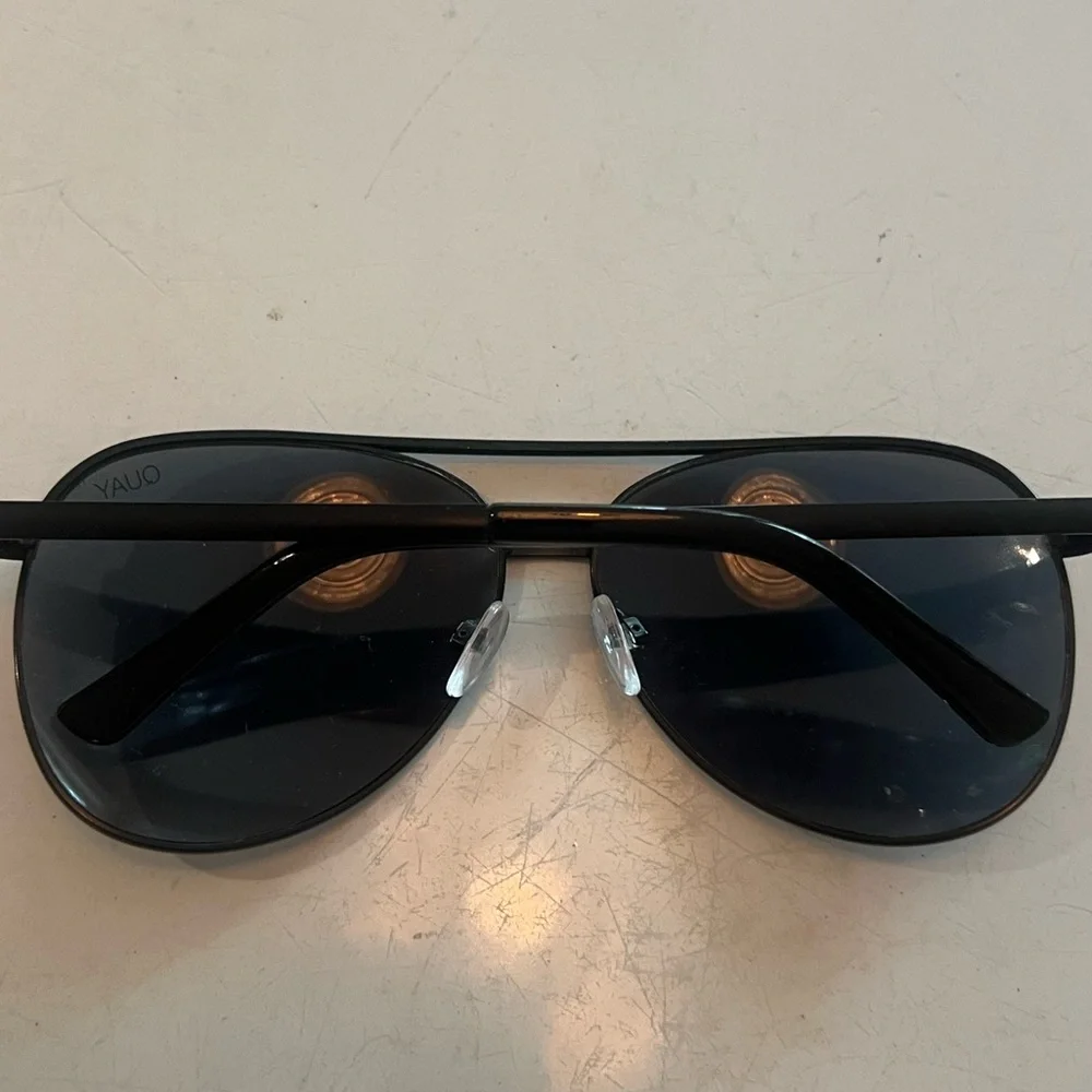 Quay Australia Black Aviator Sunglasses